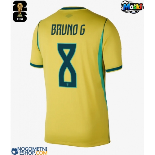 Moški Nogometni dresi Brazilija Bruno Guimaraes #8 Domači SP 2026 Kratek Rokav